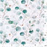 Single Jersey - Gold & Eukalyptus Weiß - ORGANIC