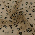 Tüllstoff - Leo Herzen Dunkles Beige