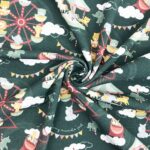 Single Jersey - Rummeltiere Dunkle Pinie - ORGANIC