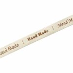 Baumwollband Handmade - leichter Canvas - 15 mm - Natur