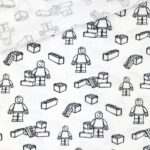 Single Jersey - Bausteine Warmweiß