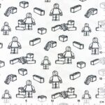 Single Jersey - Bausteine Warmweiß