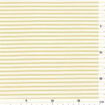 Single Jersey - Warmweiß mit 2 mm ockergelben Streifen