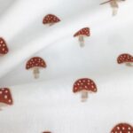 Single Jersey – Fliegenpilze Weiß – ORGANIC