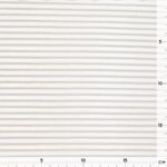 Single Jersey – Warmweiß mit 2 mm beigen Streifen