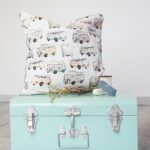 Leichter Canvas - Retro Bus Warmweiß