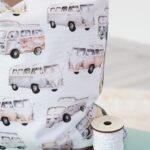 Leichter Canvas - Retro Bus Warmweiß