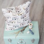 Leichter Canvas - Retro Bus Warmweiß