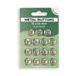 Metalldruckknöpfe zum Annähen – Set – 14 mm – Silber