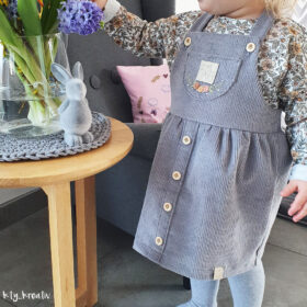 DIY Stoffe Latzkleid Leene