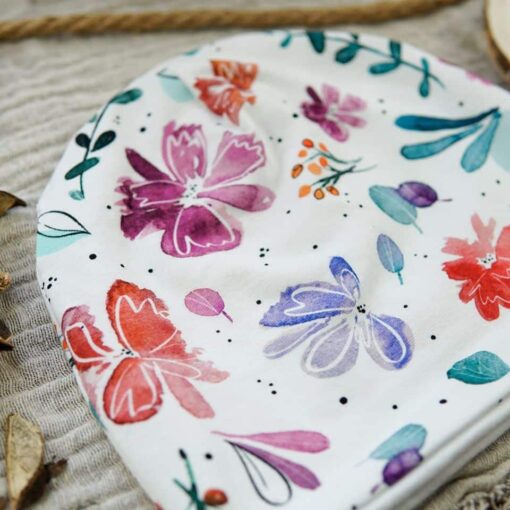 Single Jersey - Flower Love Warmweiß - ORGANIC