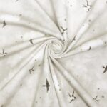 Single Jersey - Schwalben Wolken - Natur marmoriert