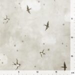 Single Jersey - Schwalben Wolken - Natur marmoriert