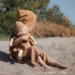 DIY Stoffe Outfit - Badeponcho Baddie