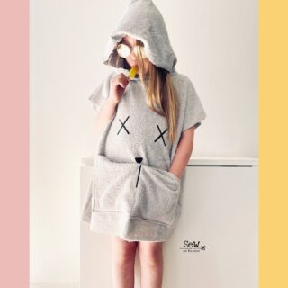 DIY Stoffe Outfit - Badeponcho Baddie
