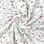 Single Jersey - Gentle Flowers Warmweiß