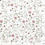 Single Jersey - Gentle Flowers Warmweiß