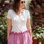 Single Jersey - Gentle Flowers Warmweiß