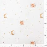 Single Jersey - Sonne & Mond Cremeweiß - ORGANIC