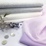 Tüllstoff - Pastell Lavendel