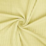 Breiter Rippenjersey - Lochmuster - Lemonade Yellow