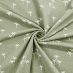 Single Jersey - Palm Trees Pistazie