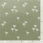 Single Jersey - Palm Trees Pistazie