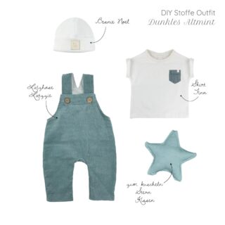 DIY Stoffe Outfit - Farbpaket Dunkles Altmint
