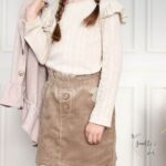 Pointoille Jersey - Streifen - Cream