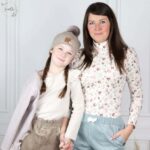 Pointoille Jersey - Streifen - Cream