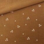 Single Jersey - Kleine Sterne Zimt