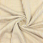 Jaquard Jersey - Ockergelb/Creme gestreift