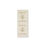 Label Loop "bloom like a wildflower" - 50 x 20 mm - White Sand