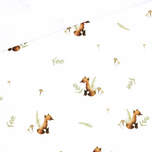 Single Jersey - Kleiner Fuchs - Weiß