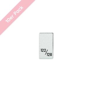 Größenlabel - 10er Pack - 122/128