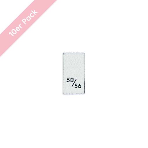 Größenlabel - 10er Pack - 50/56