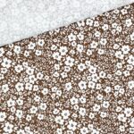 Single Jersey – Flowers – Kakao