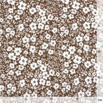 Single Jersey – Flowers – Kakao