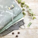 Musselin - Batikoptik - Stone Mint