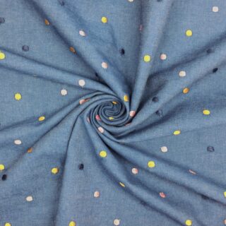 Leichter Denim Bunte Punkte - Jeans