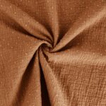 Musselin Dots - Zimt