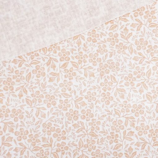Musselin Soft Blush Flowers - Warmweiß