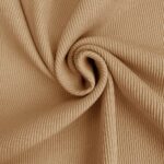 Rippenjersey - Helles Teddybraun