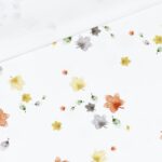 Single Jersey - Blätterregen - Warmweiß