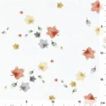 Single Jersey - Blätterregen - Warmweiß