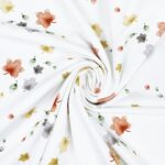 Single Jersey - Blätterregen - Warmweiß