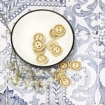 Holzknopf - 20 mm - Blossom Natur - 2 Loch