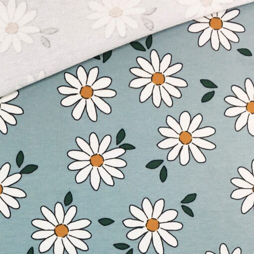 French Terry - Daisies - Altmint