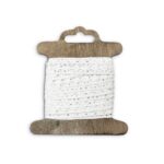 Baumwollspitze – 10 mm – Warmweiß – 3 m Stück