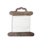 Baumwollspitze – 8 mm – Warmweiß – 3 m Stück